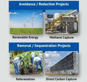 Carbon offset categories