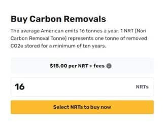 buy carbon removals nori