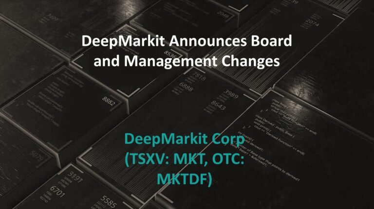 DeepMarkit Announces Board and Management Changes