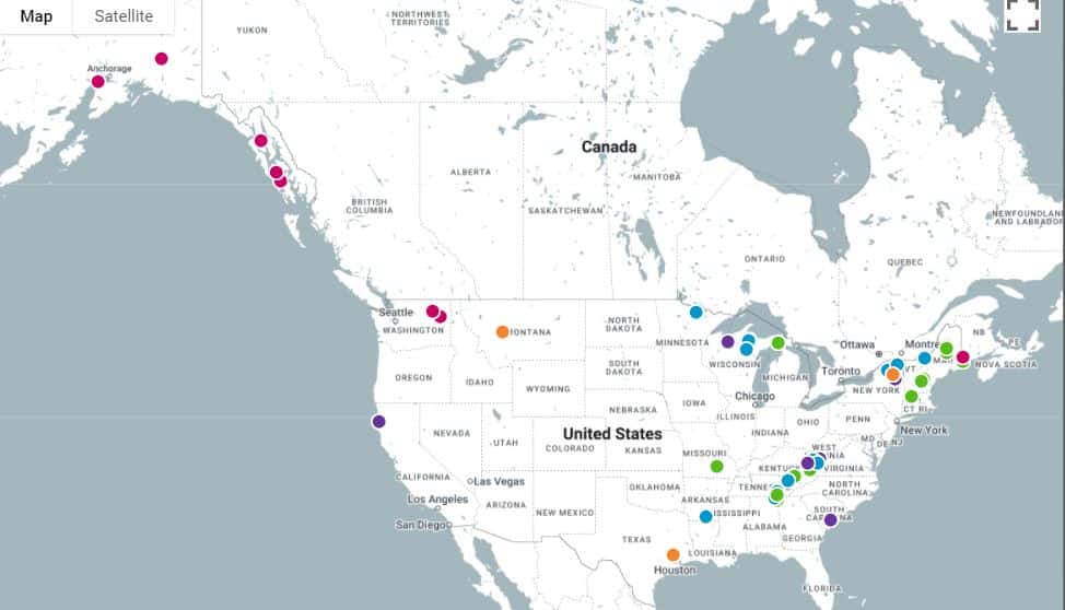 finite carbon project locations