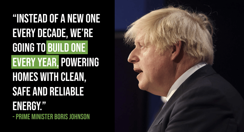 Boris Johnson on clean energy nuclear 