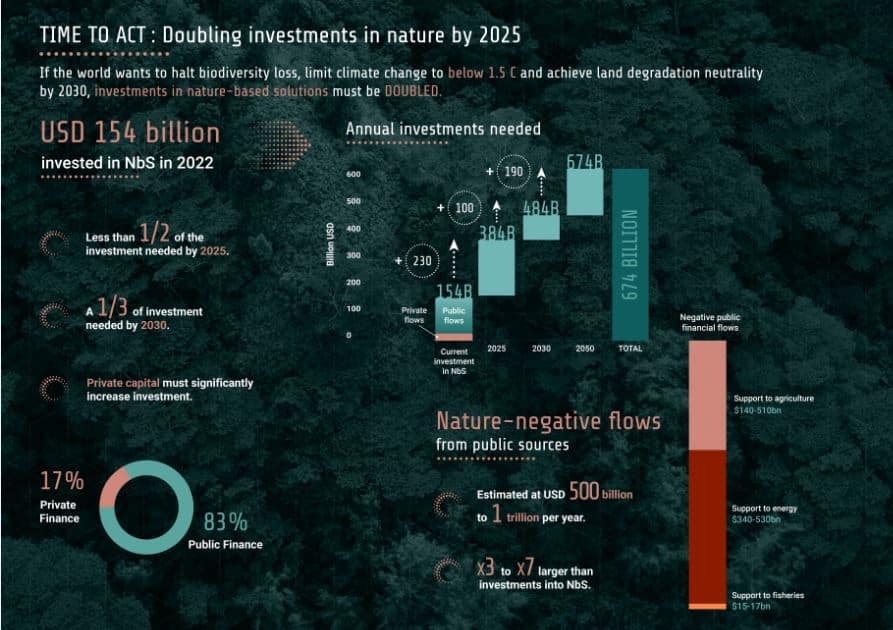 doubling investments in nature-based solutions