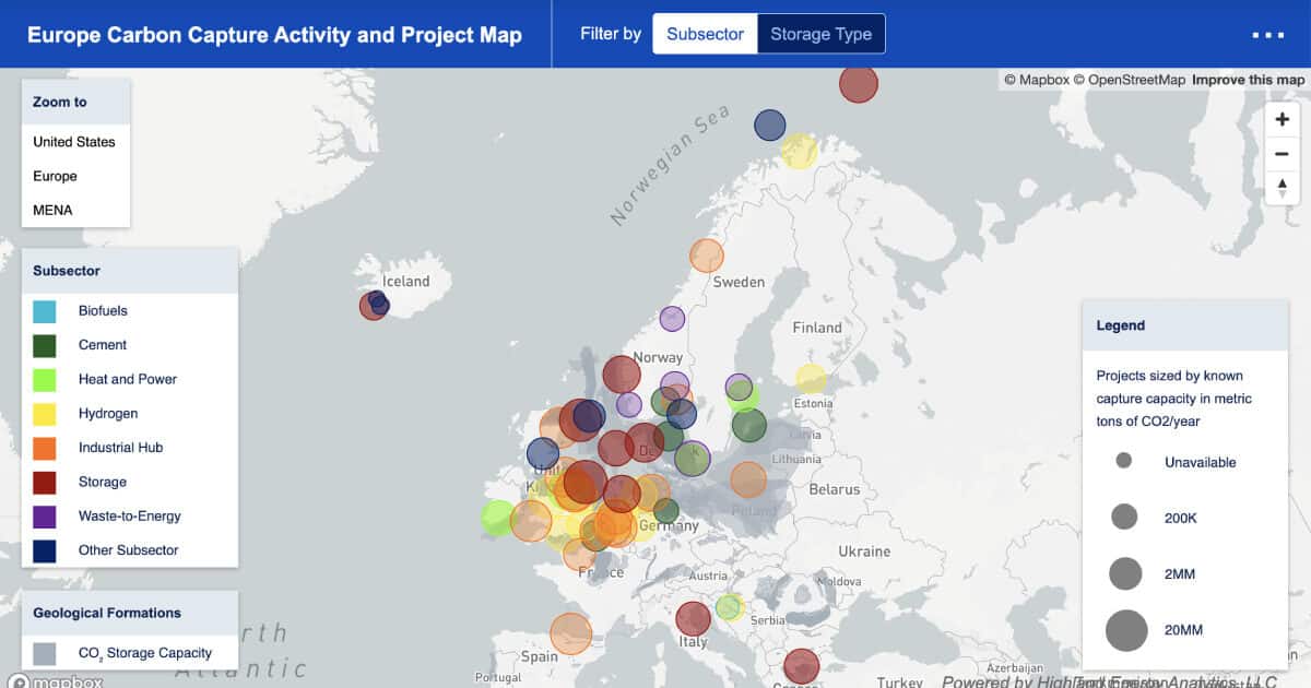 CCS Europe Map