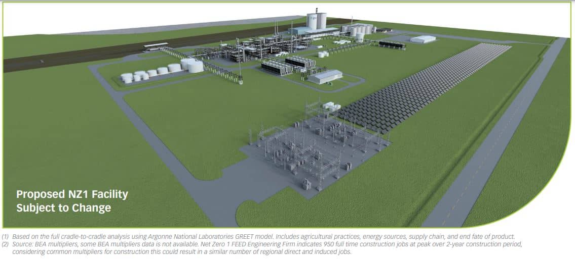 Gevo net-zero 1 biofuel plant