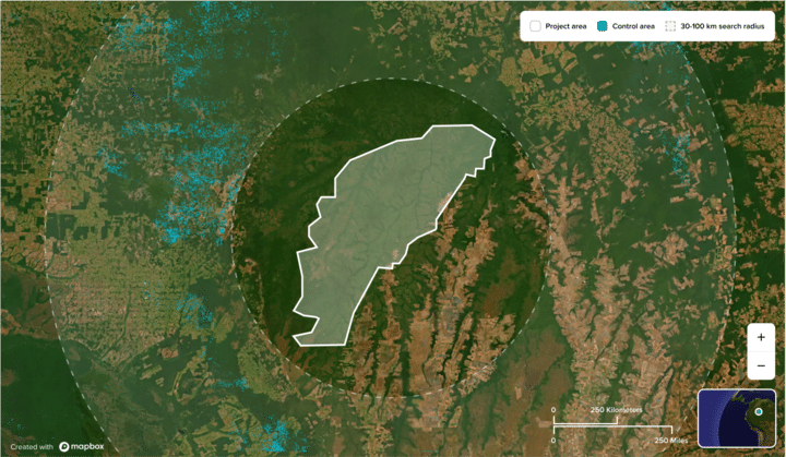 Pachama dynamic control area baseline map