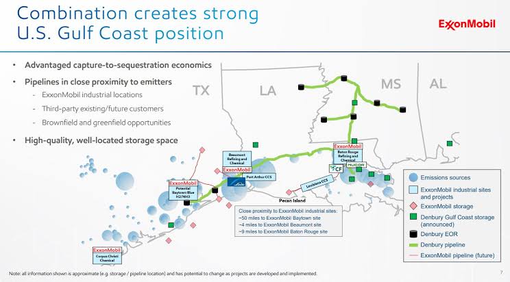 Exxon Denbury combined CCUS