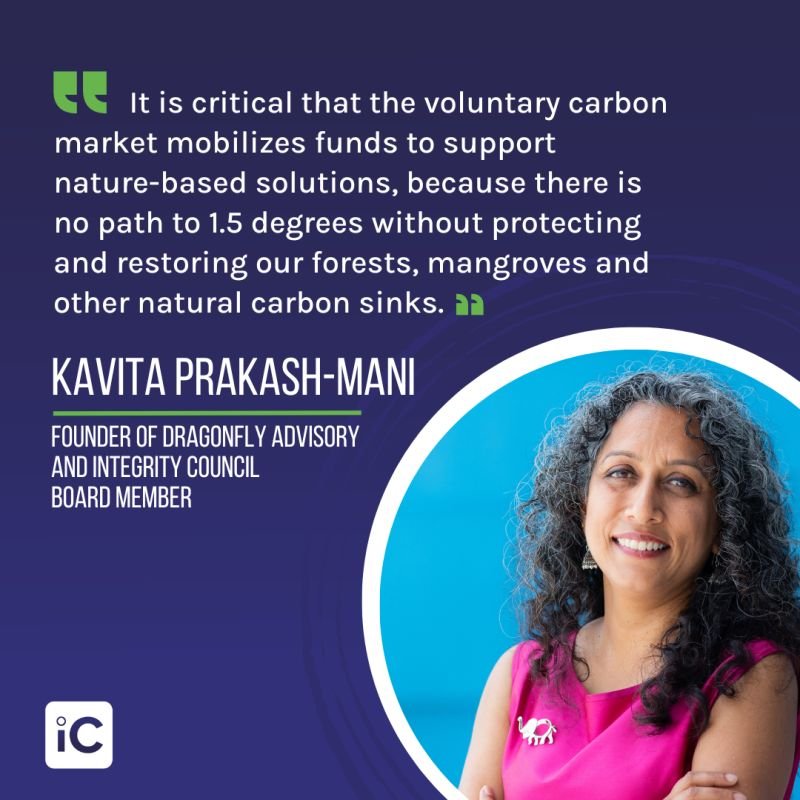 ICVCM nature-based solutions for 1.5C