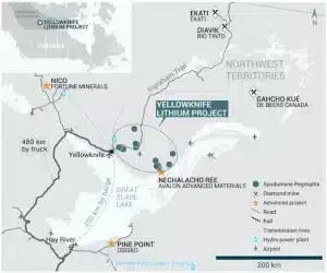 Yellowknife lithium project Li-FT Power