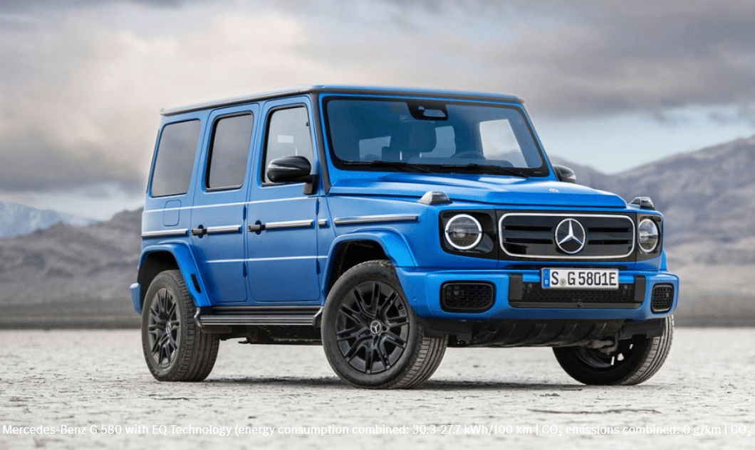 Mercedes-Benz Reveals First-Ever Electric G Wagon