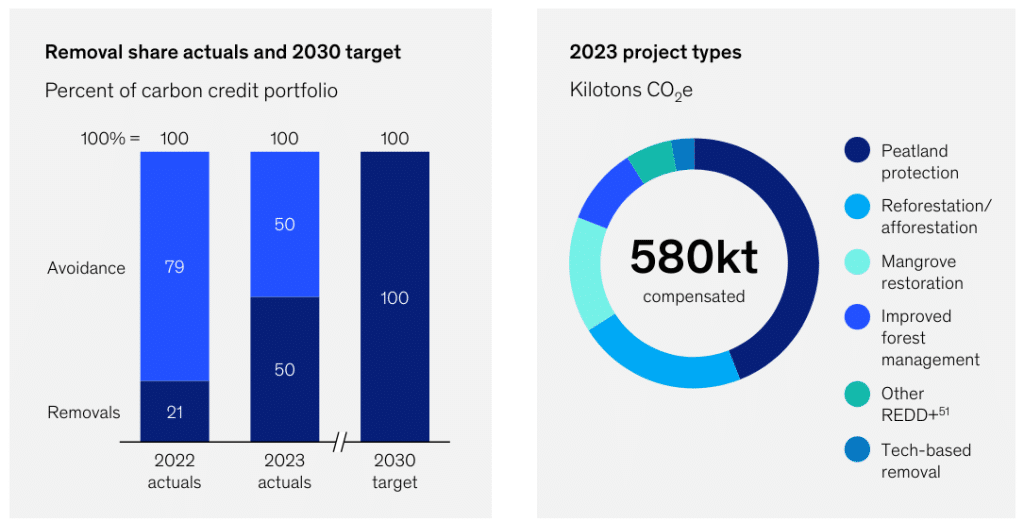 McKinsey carbon credit portfolio 2023